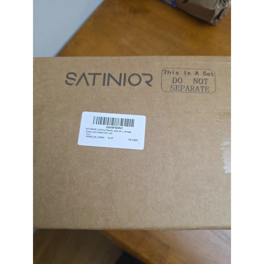 99 Satinior Plastc Jars Clear With Gold Lid 1oz Lot Lotions‎ Balms Soaps